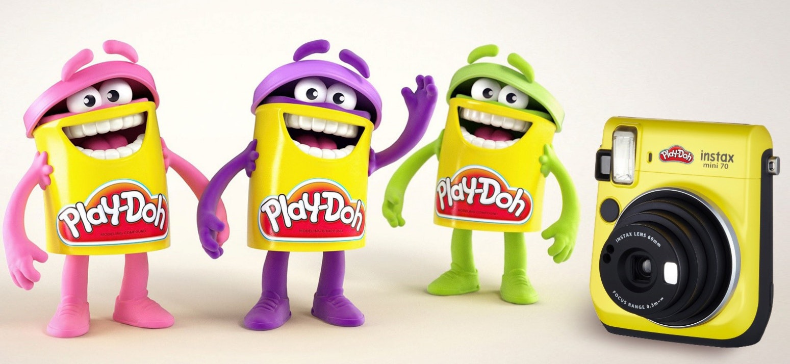 Branded cameras play doh
